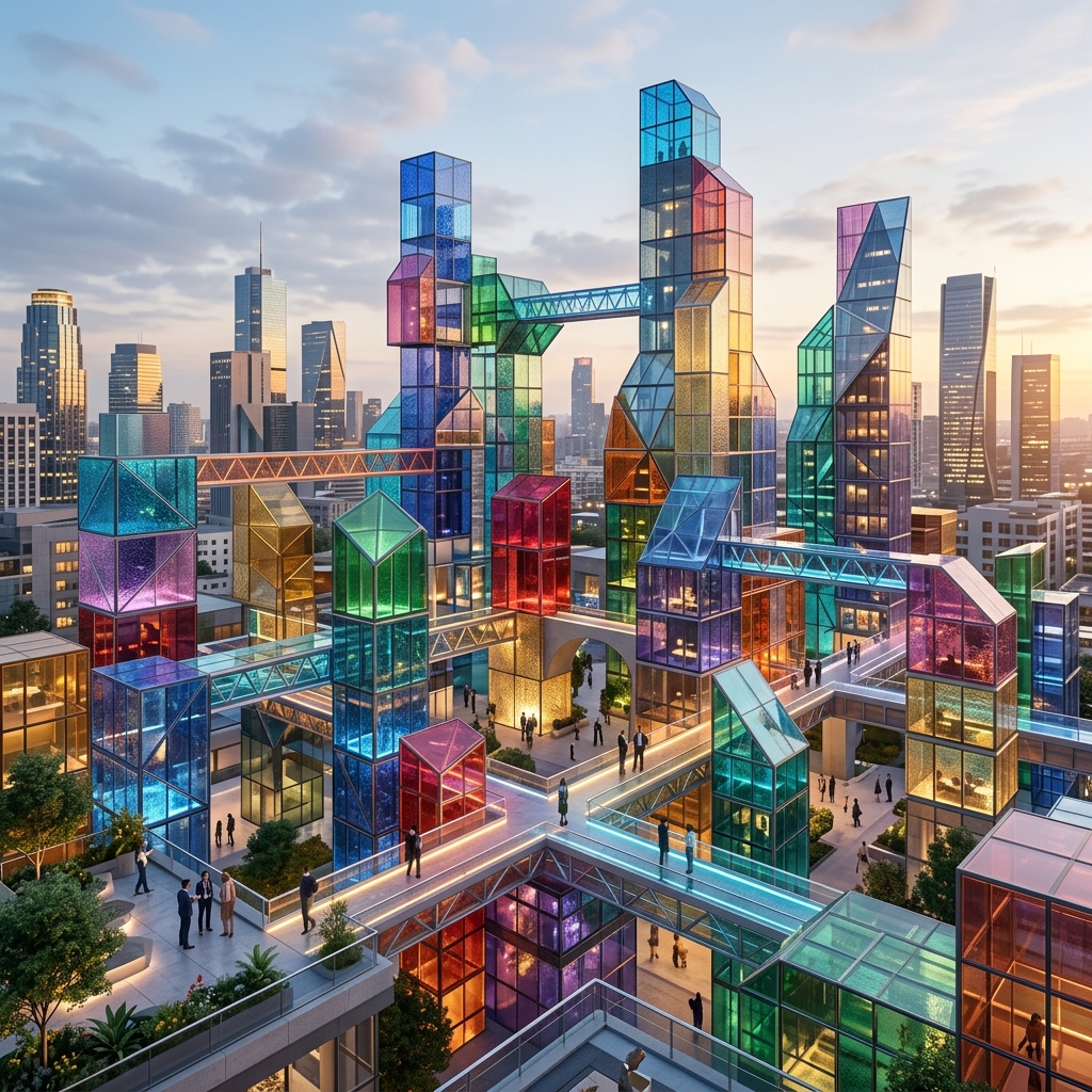 DEI colorful city blocks